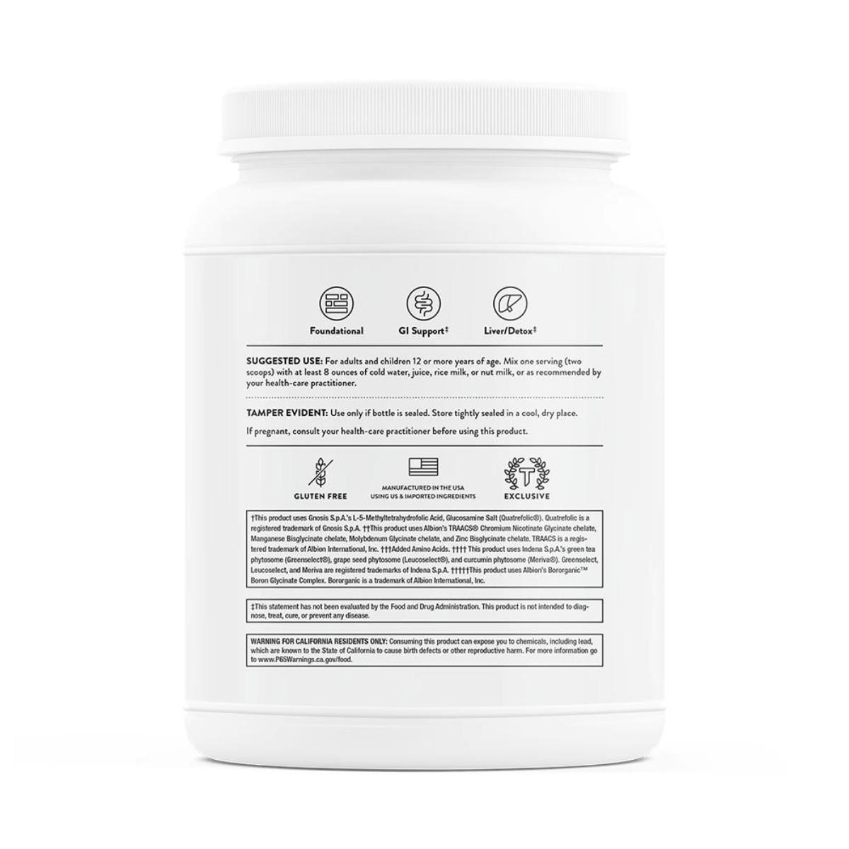 MediClear Plus canister directions and label side