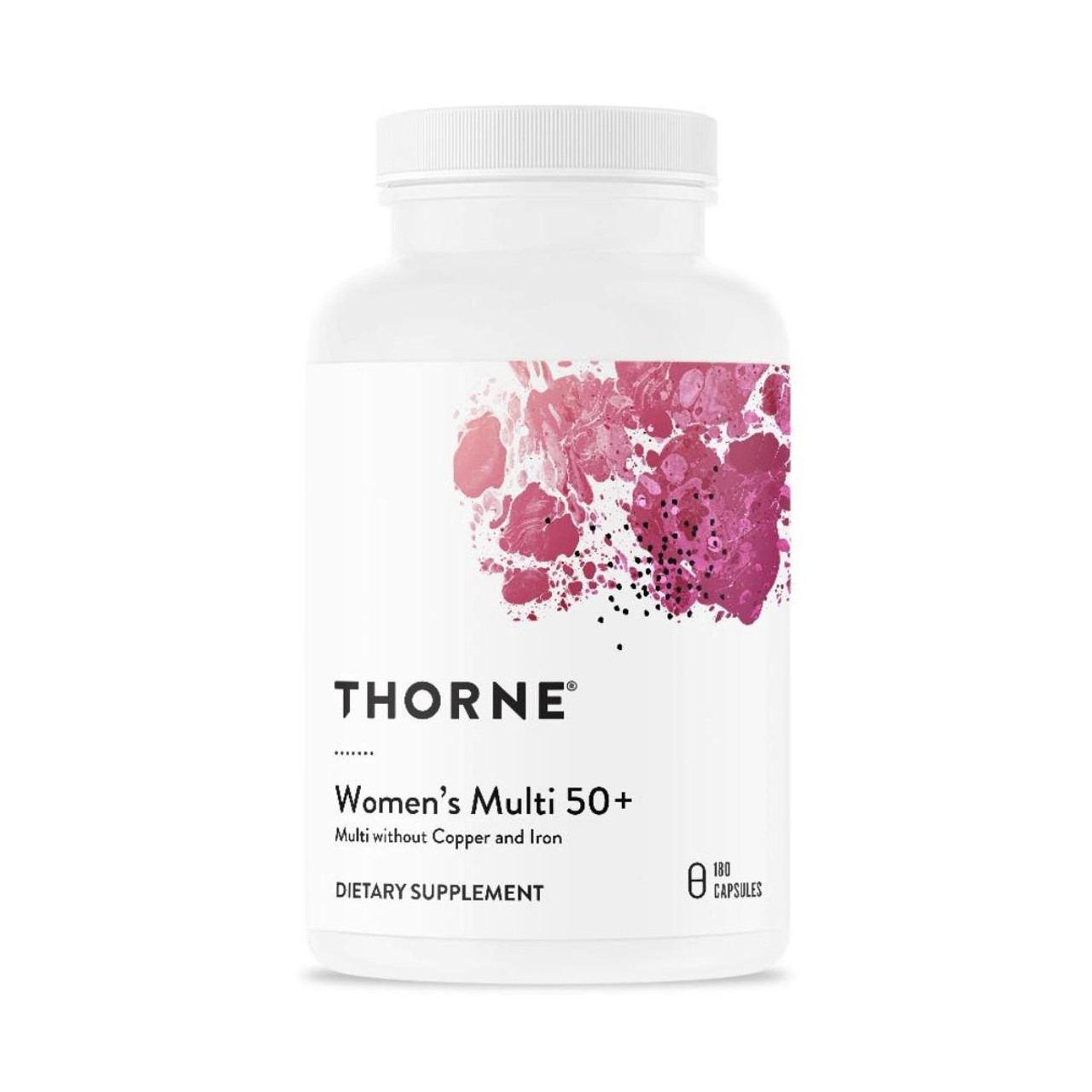 Thorne Women's Multi 50+ (Multi without Copper and Iron) - 180 Capsules THR11316 BeautifiedYou.com