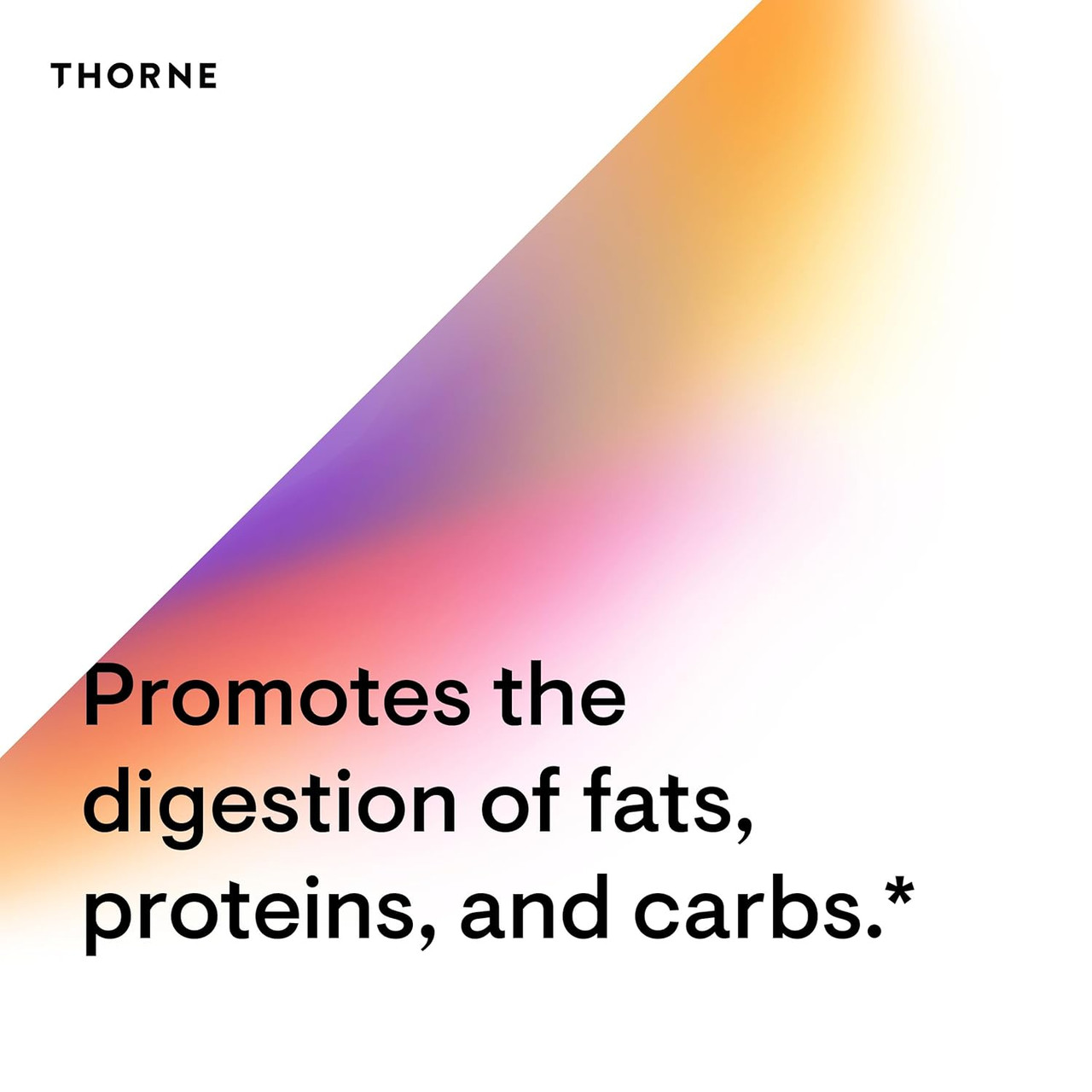 Thorne Pancreatic Enzymes digestion of fats, proteins and carbs graphic
