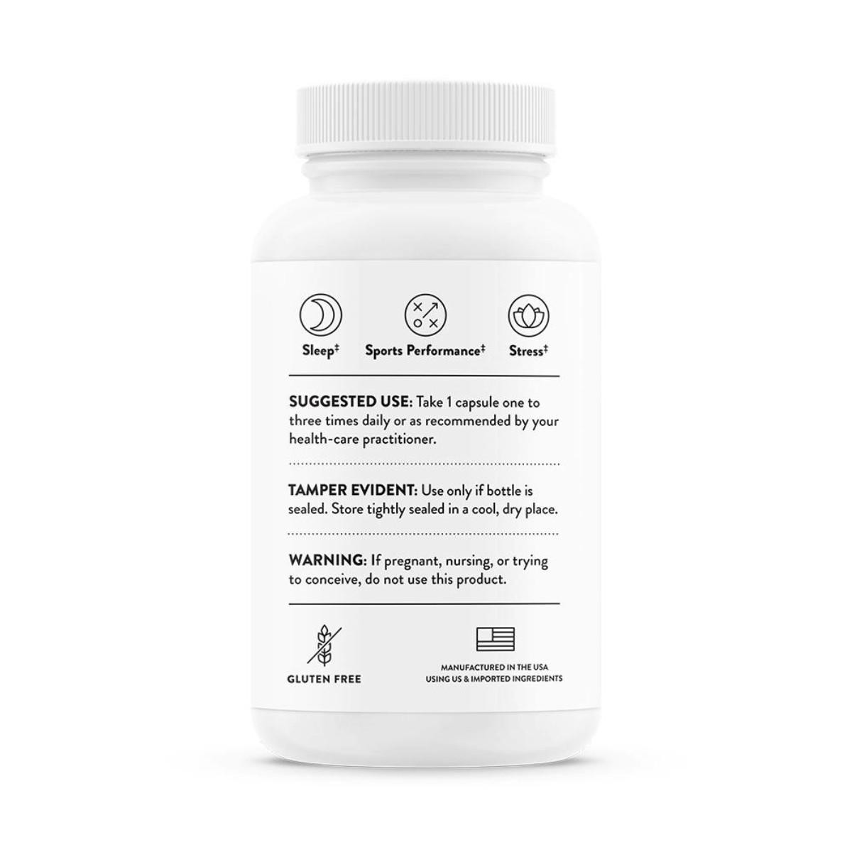 PharmaGABA-100 bottle suggested use side