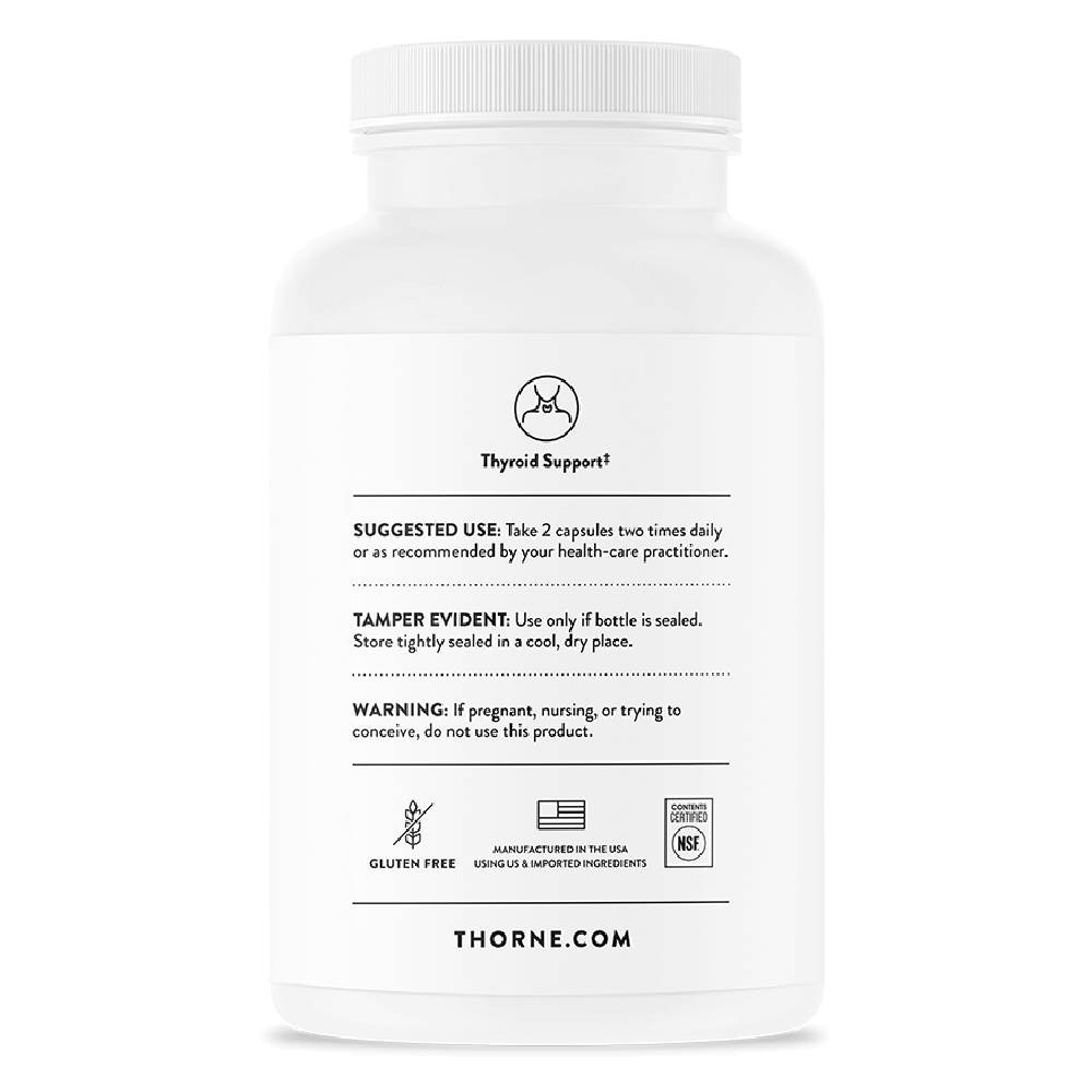 Thorne Thyroid Health Complex (formerly Thyrocsin)- 120 Capsules