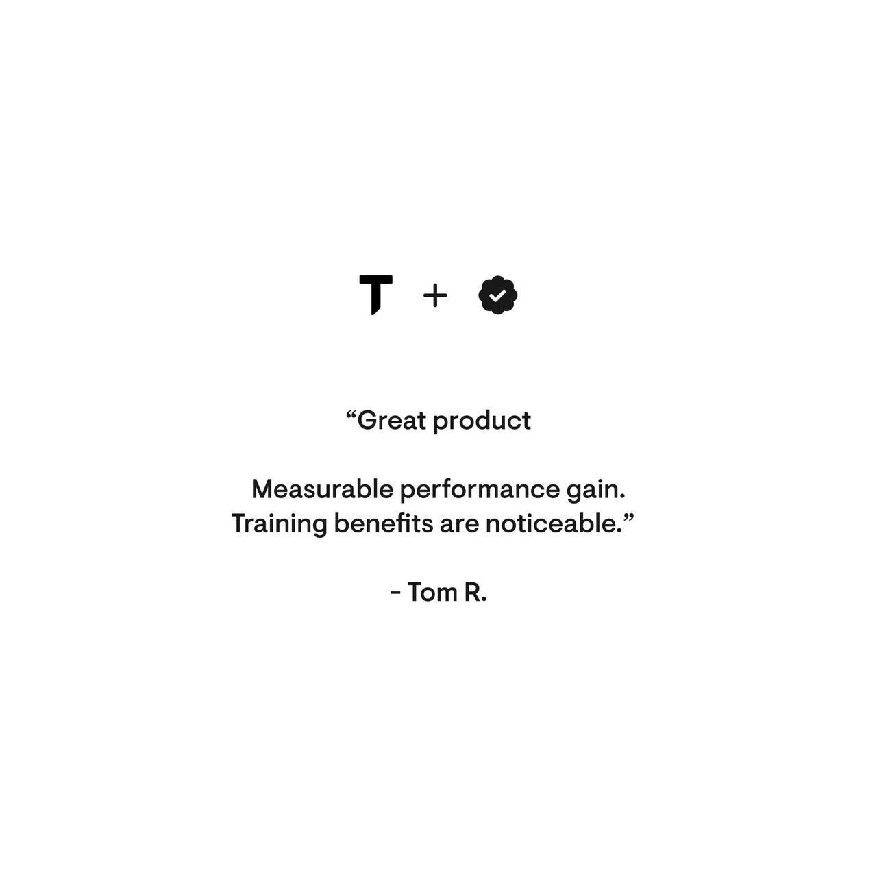 Customer review quote, measurable performance gain