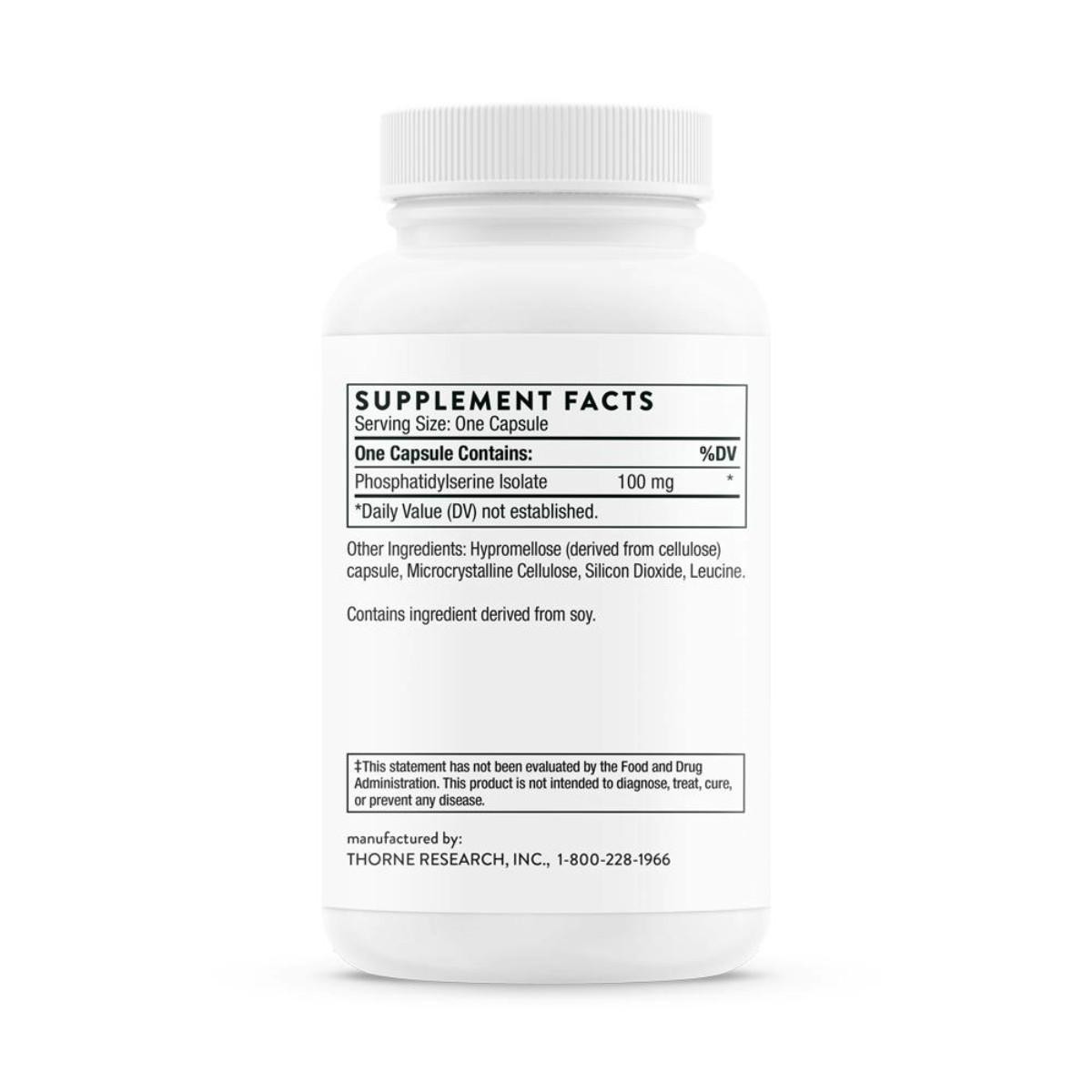 Thorne Phosphatidylserine - 60 Capsules THR15023 BeautifiedYou.com