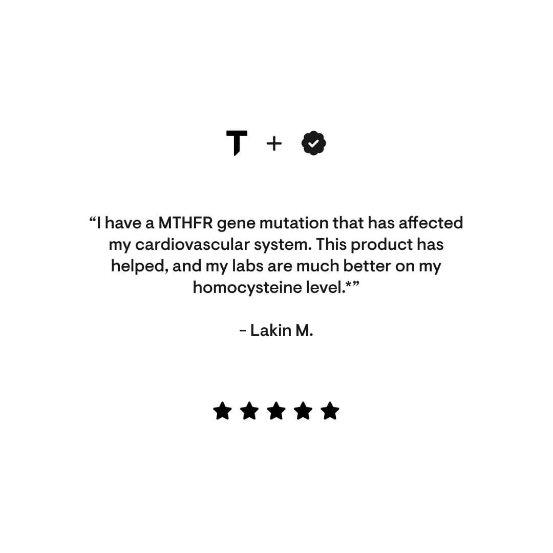 Five-star customer review quote about Methyl-Guard Plus