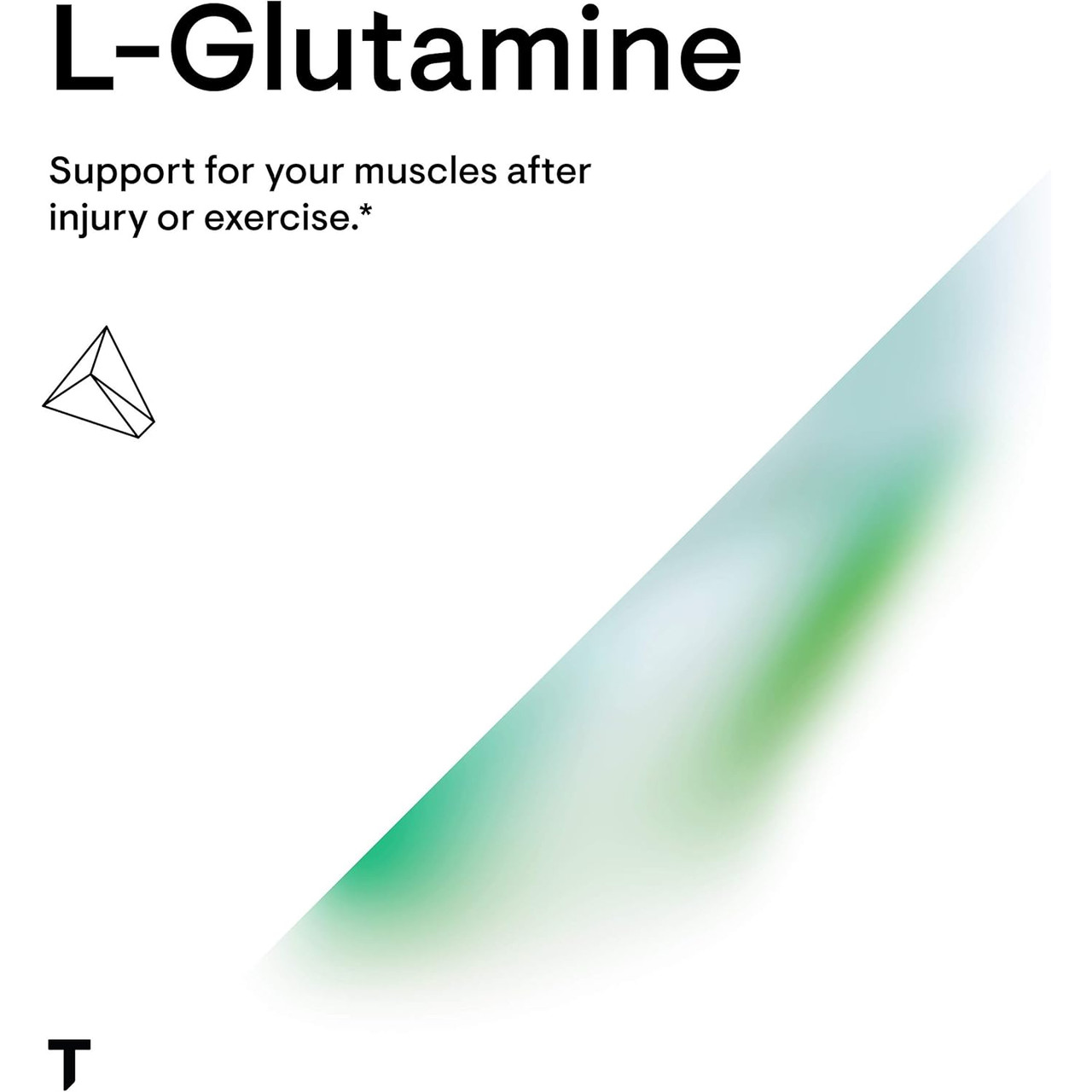 Thorne L-Glutamine title graphic with muscle support text