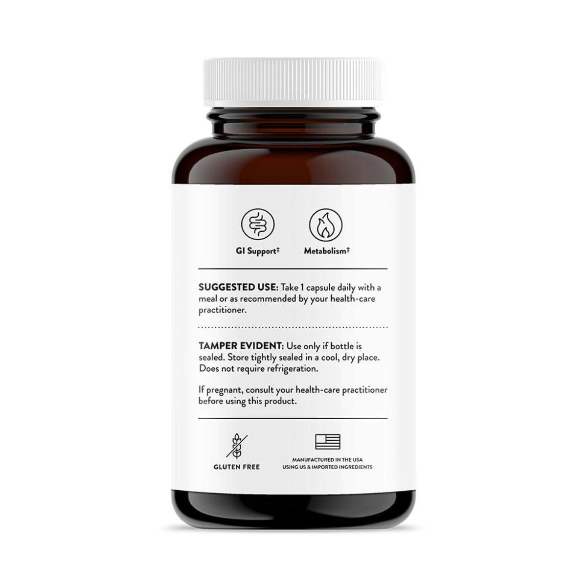 Suggested use and storage text on the bottle