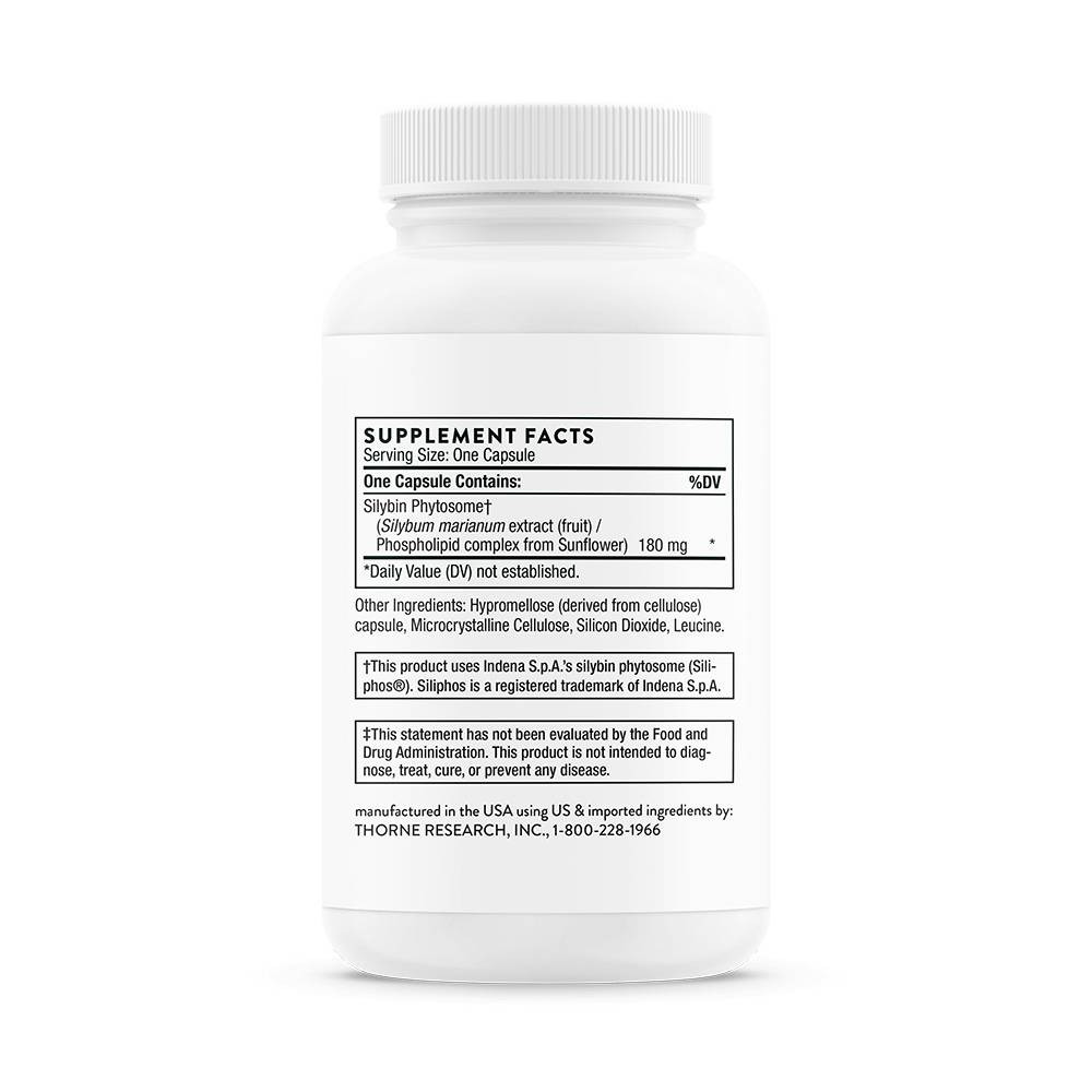 Thorne Milk Thistle Phytosome (formerly Siliphos) - 90 Capsules