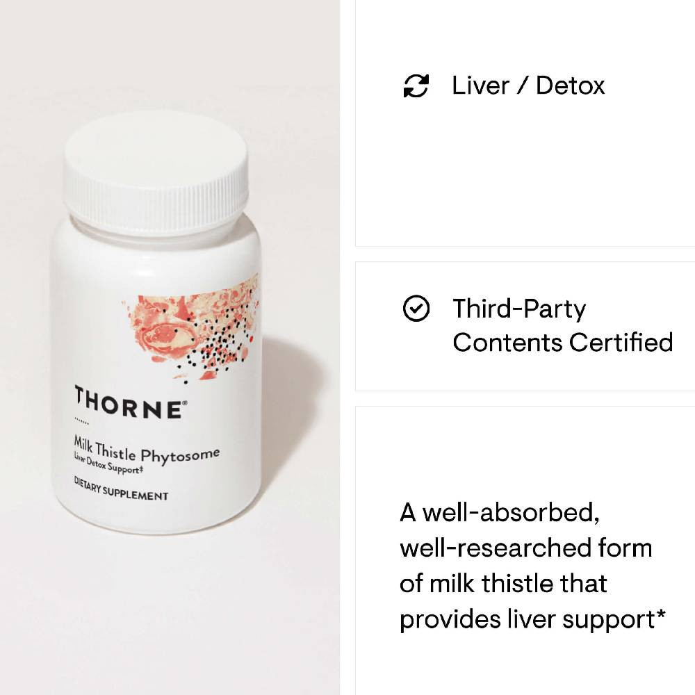 Thorne Milk Thistle Phytosome (formerly Siliphos) - 90 Capsules