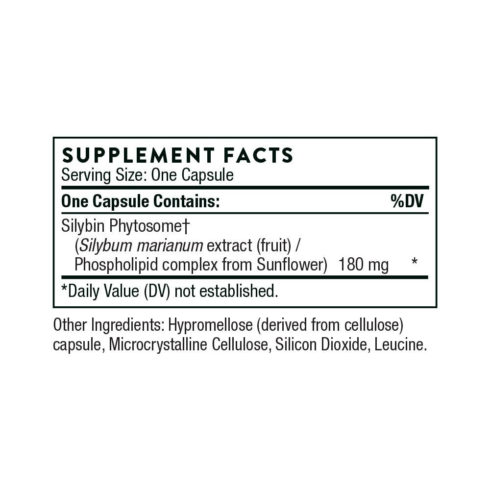 Thorne Milk Thistle Phytosome (formerly Siliphos) - 90 Capsules