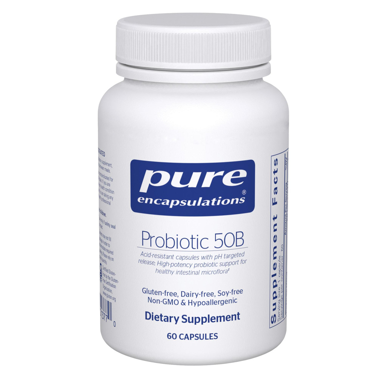 Pure Encapsulations Probiotic 50B - 60 Capsules PURE13770 BeautifiedYou.com