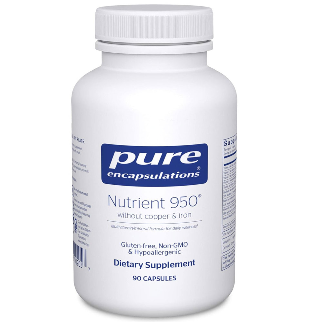 Pure Encapsulations Nutrient 950 A (without copper & iron) - 90 Capsules