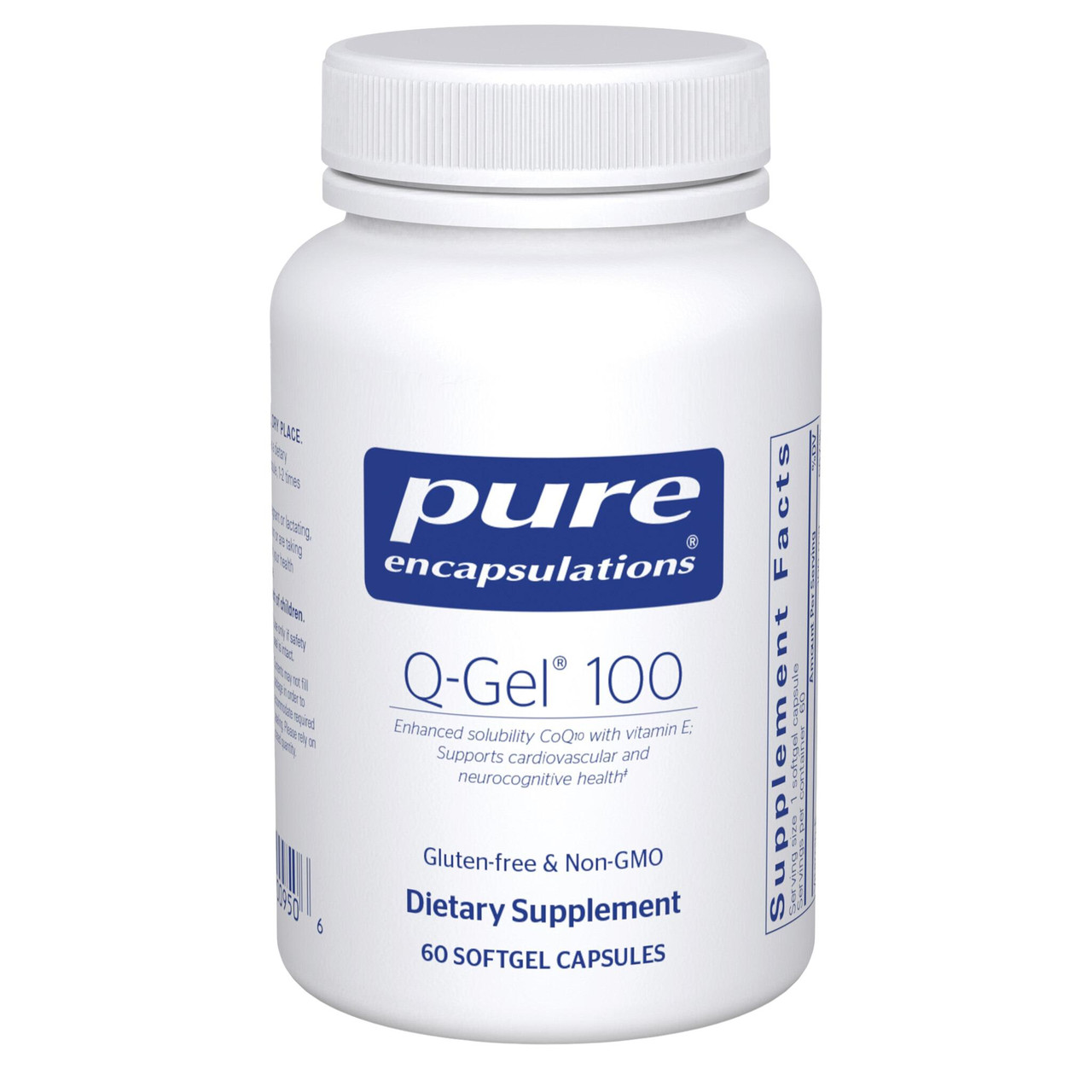 Pure Encapsulations Q-Gel 100 60 softgel capsules bottle