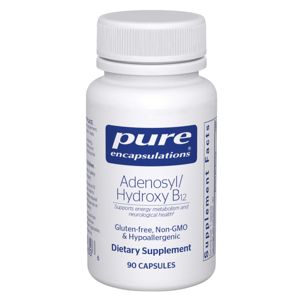 Pure Encapsulations Adenosyl/Hydroxy B12 - 90 Capsules PURE16306 BeautifiedYou.com