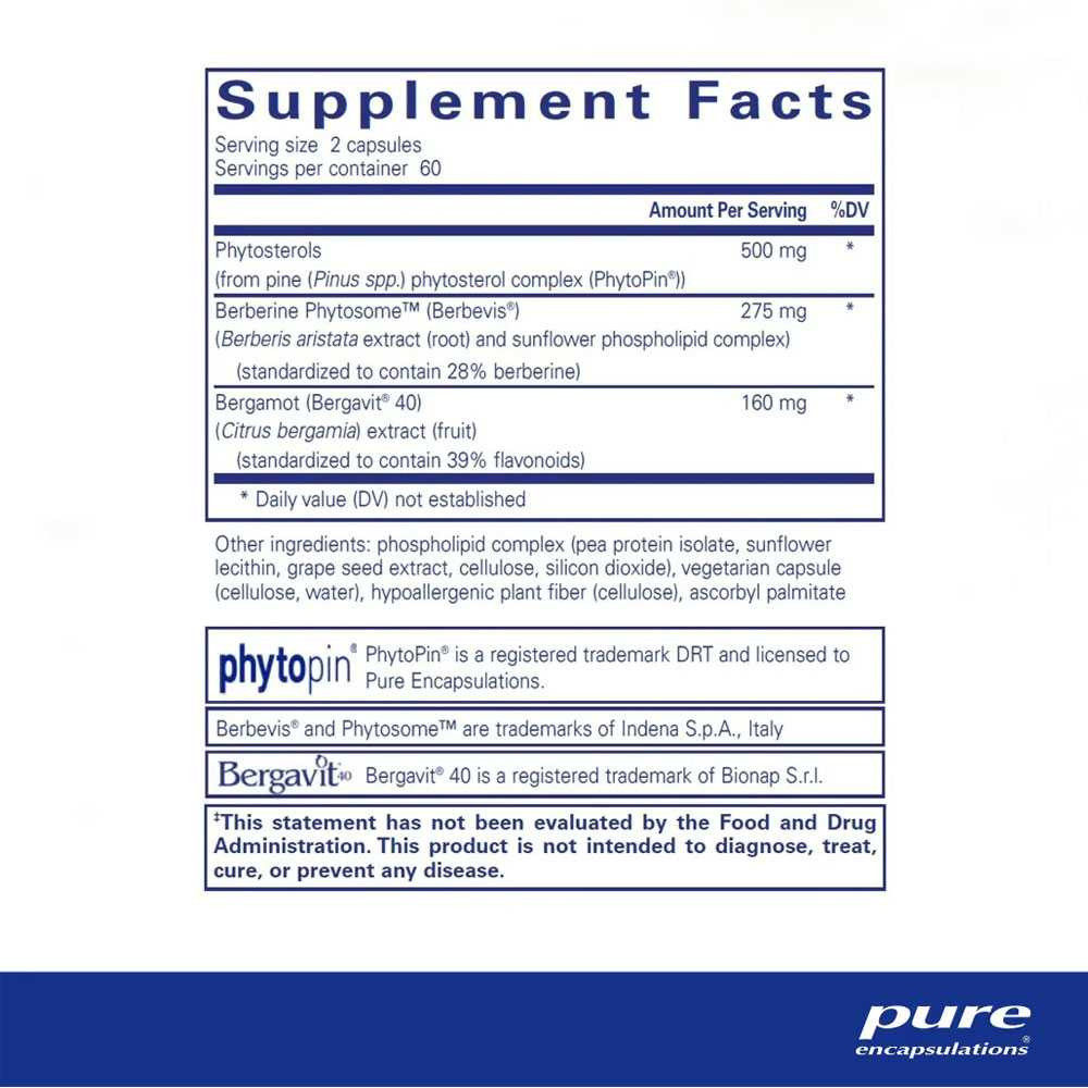 Pure Encapsulations CholestePure Plus - 120 Capsules PURE25537 BeautifiedYou.com
