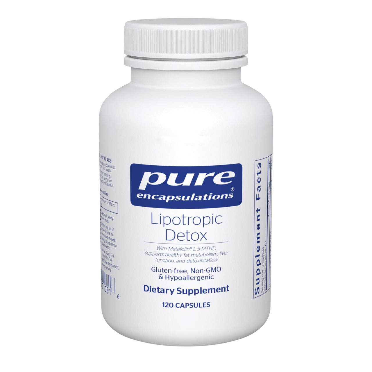 Pure Encapsulations Lipotropic Detox - 120 Capsules PURE10816 BeautifiedYou.com