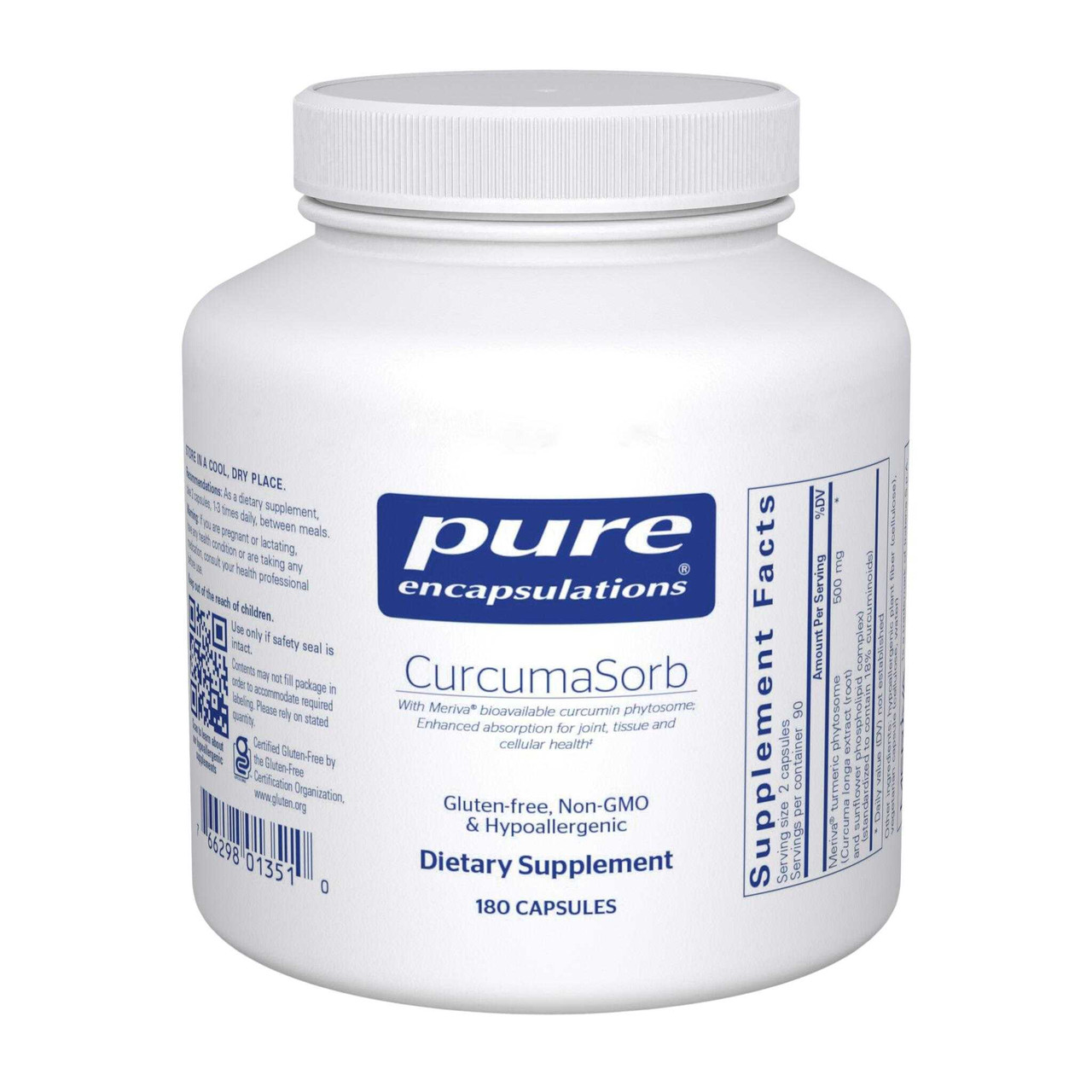 Pure Encapsulations CurcumaSorb - 180 Capsules PURE13510 BeautifiedYou.com