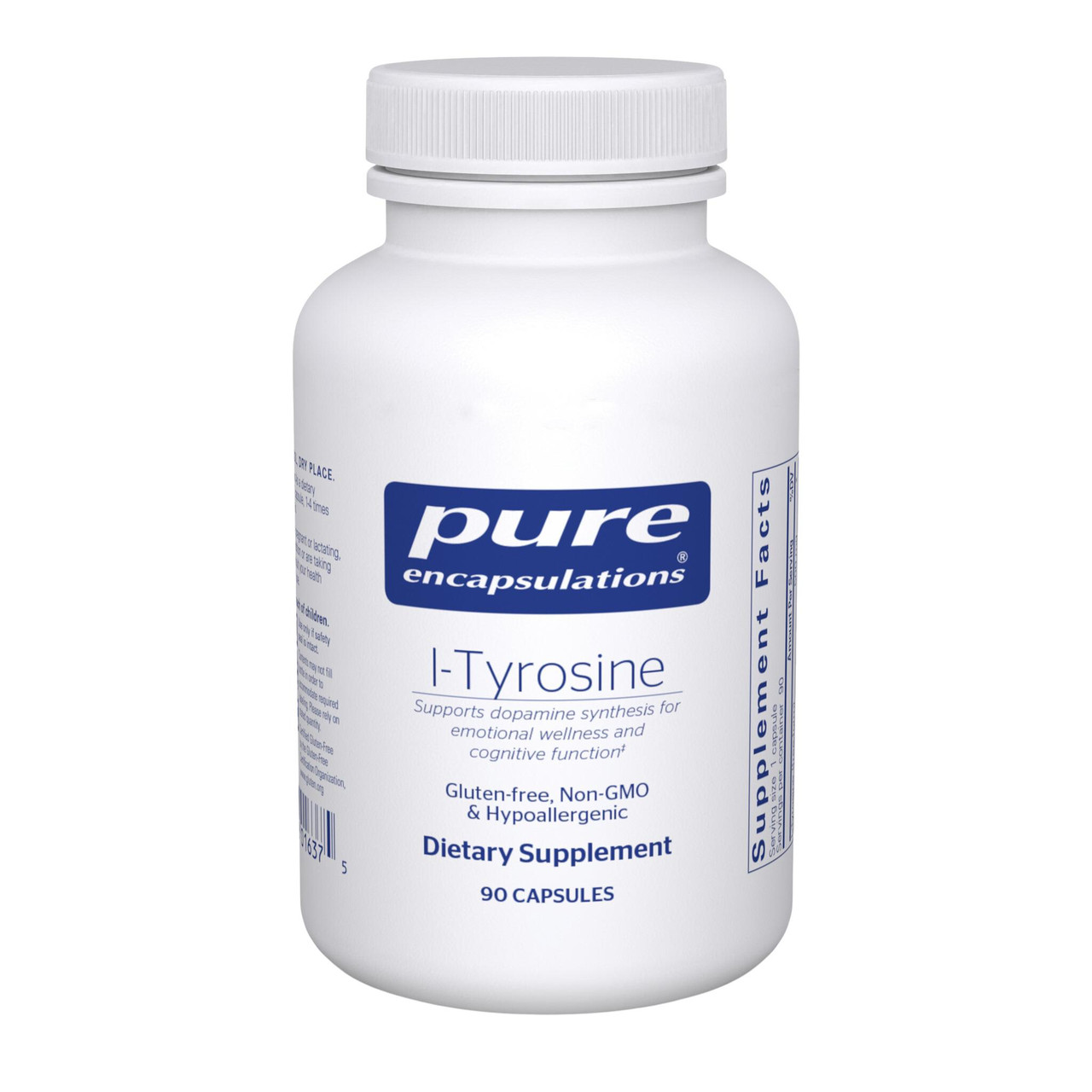 Pure Encapsulations L-Tyrosine - 90 Capsules PURE16375 BeautifiedYou.com