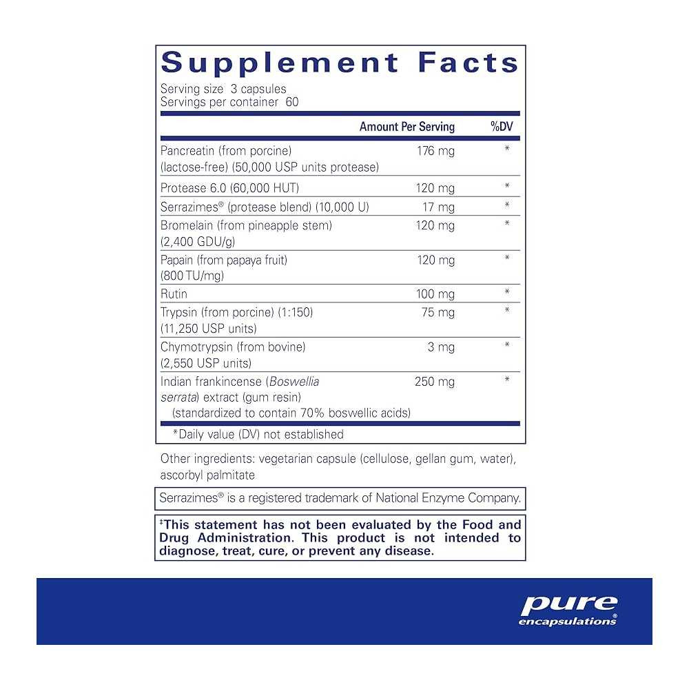 Pure Encapsulations Systemic Enzyme Complex - 180 Capsules PURE08622 BeautifiedYou.com