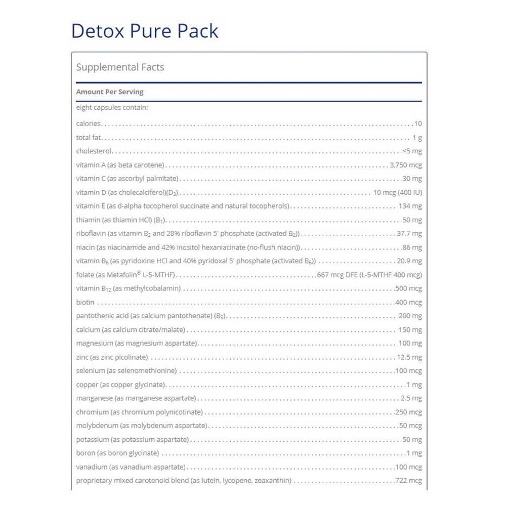 Pure Encapsulations Detox Pure Pack - 30 Packets PURE14630 BeautifiedYou.com
