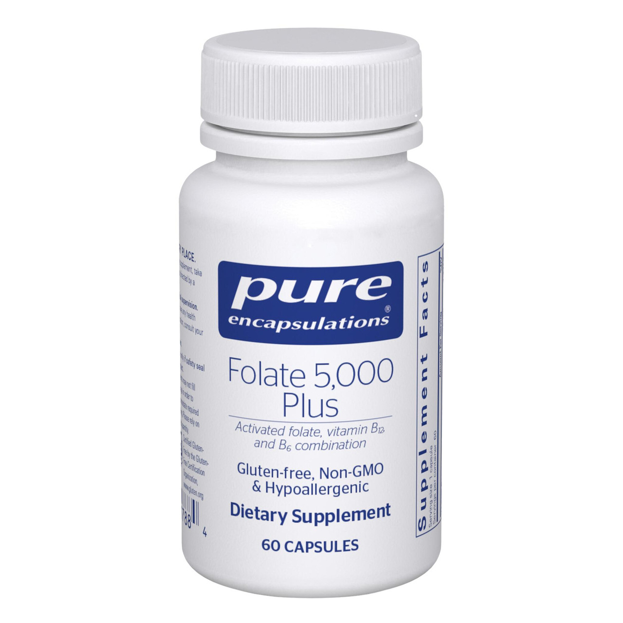 Pure Encapsulations Folate 5000 - 60 Capsules PURE08018 BeautifiedYou.com