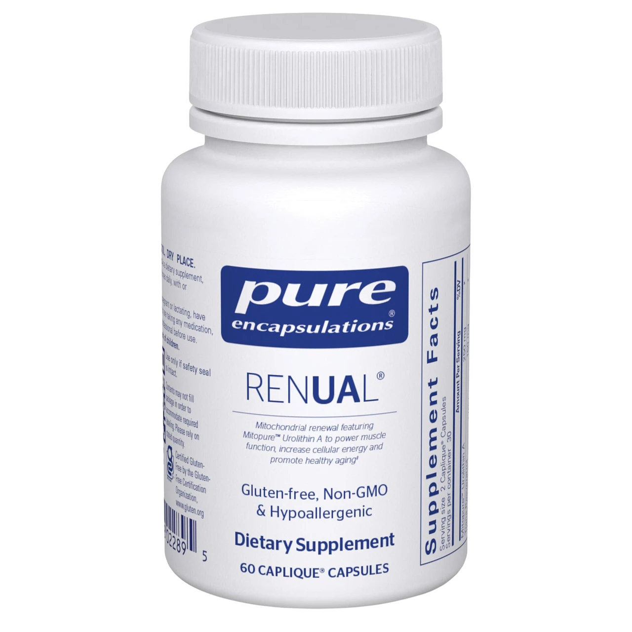 Pure Encapsulations Renual 60 Capsique capsules bottle