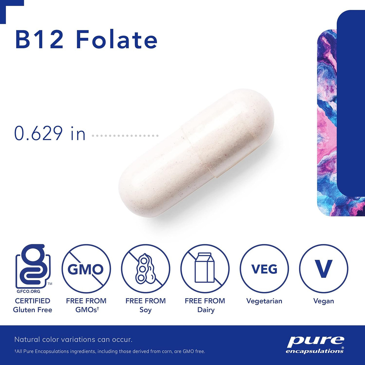 Pure Encapsulations B12 Folate - 60 Capsules