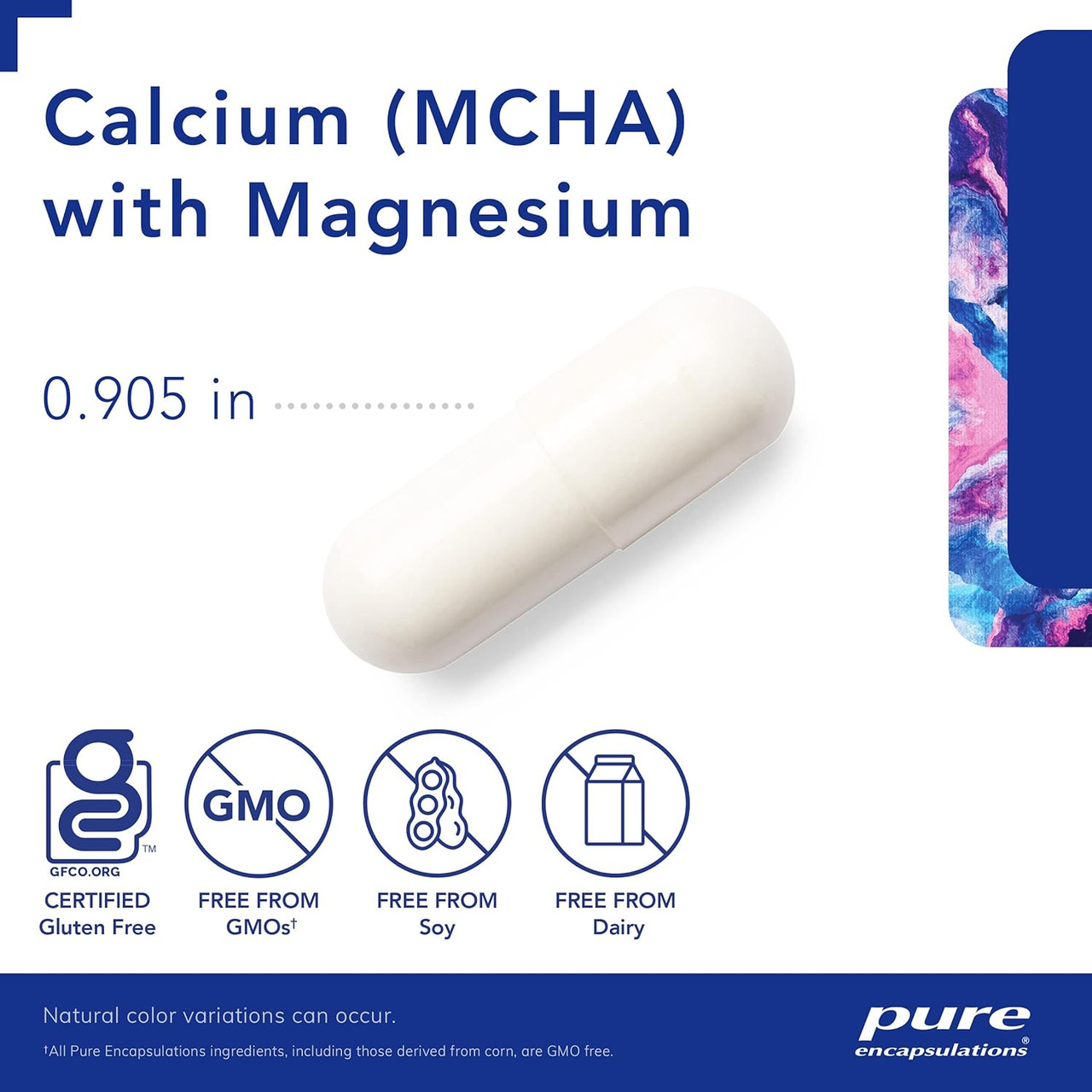 Pure Encapsulations Calcium (MCHA) With Mag - 180 Capsules
