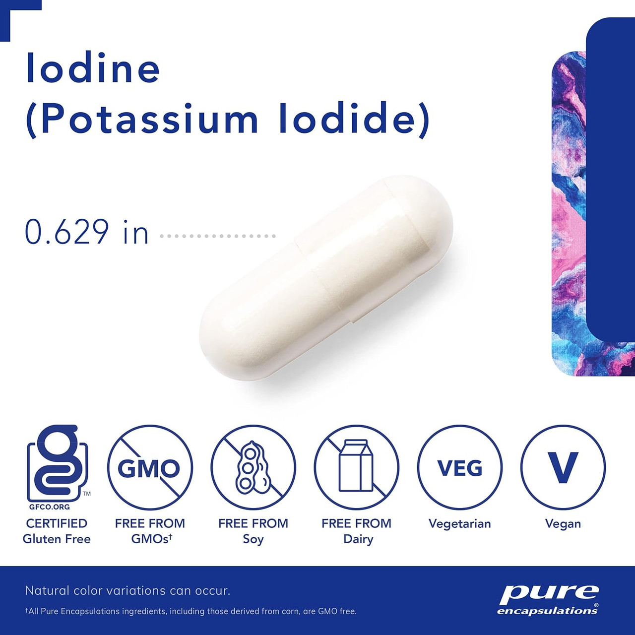 Pure Encapsulations Iodine (Potassium Iodide) - 120 Capsules