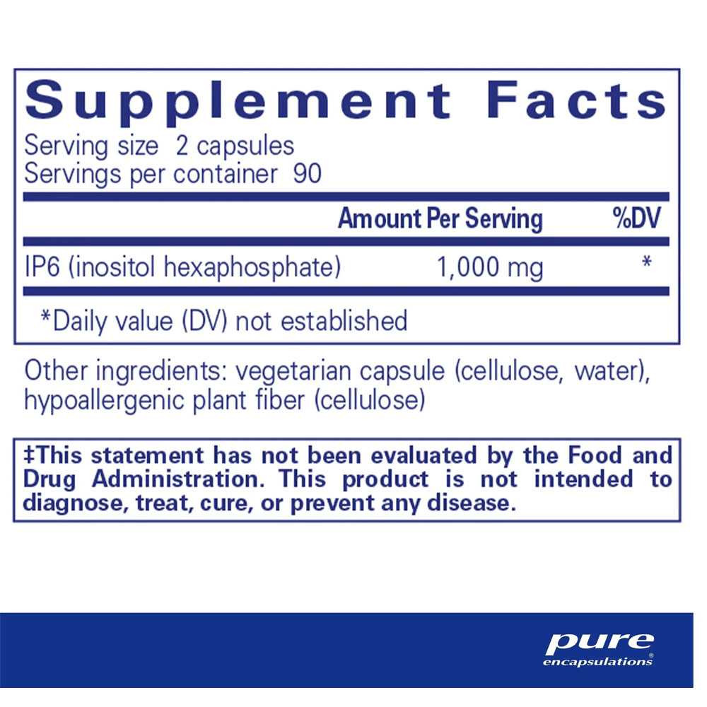 Pure Encapsulations IP6 - 180 Capsules PURE03641 BeautifiedYou.com