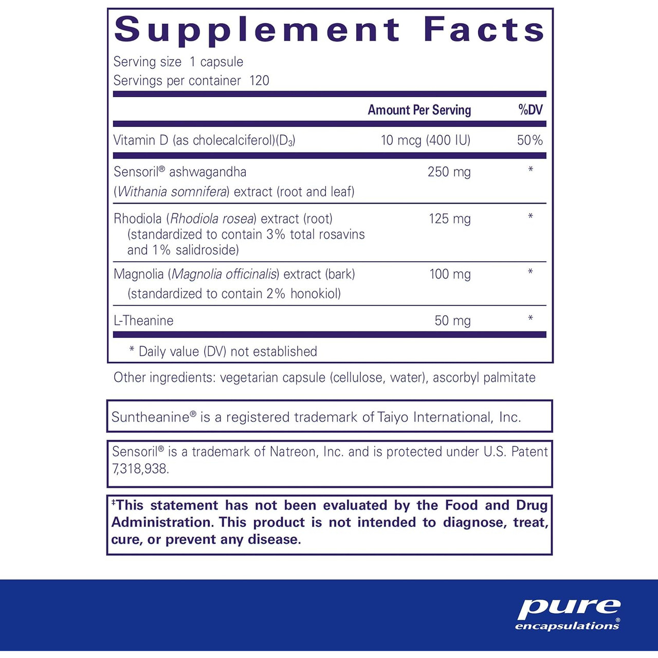 Pure Encapsulations Cortisol Calm