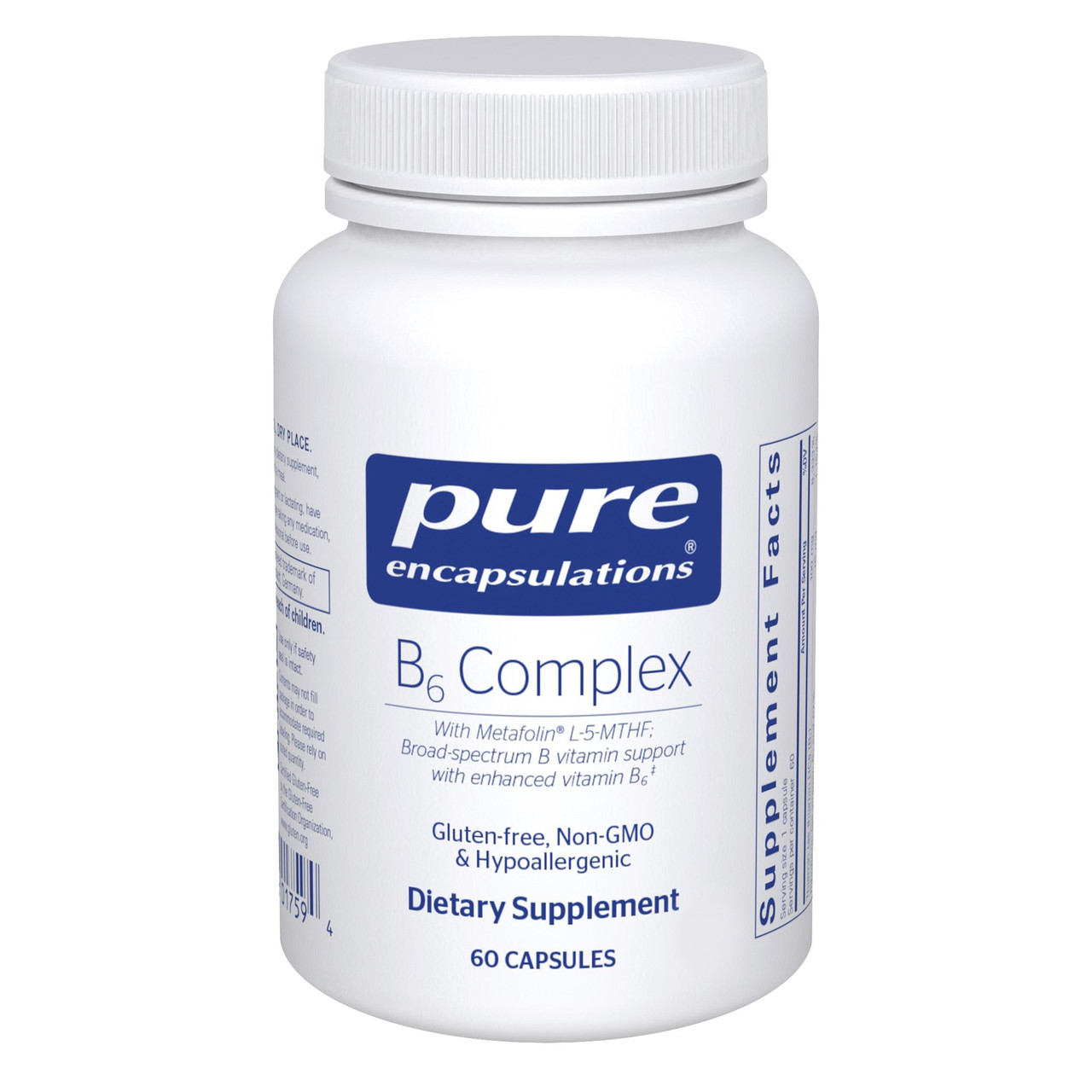 Pure Encapsulations B6 Complex 60 capsule bottle