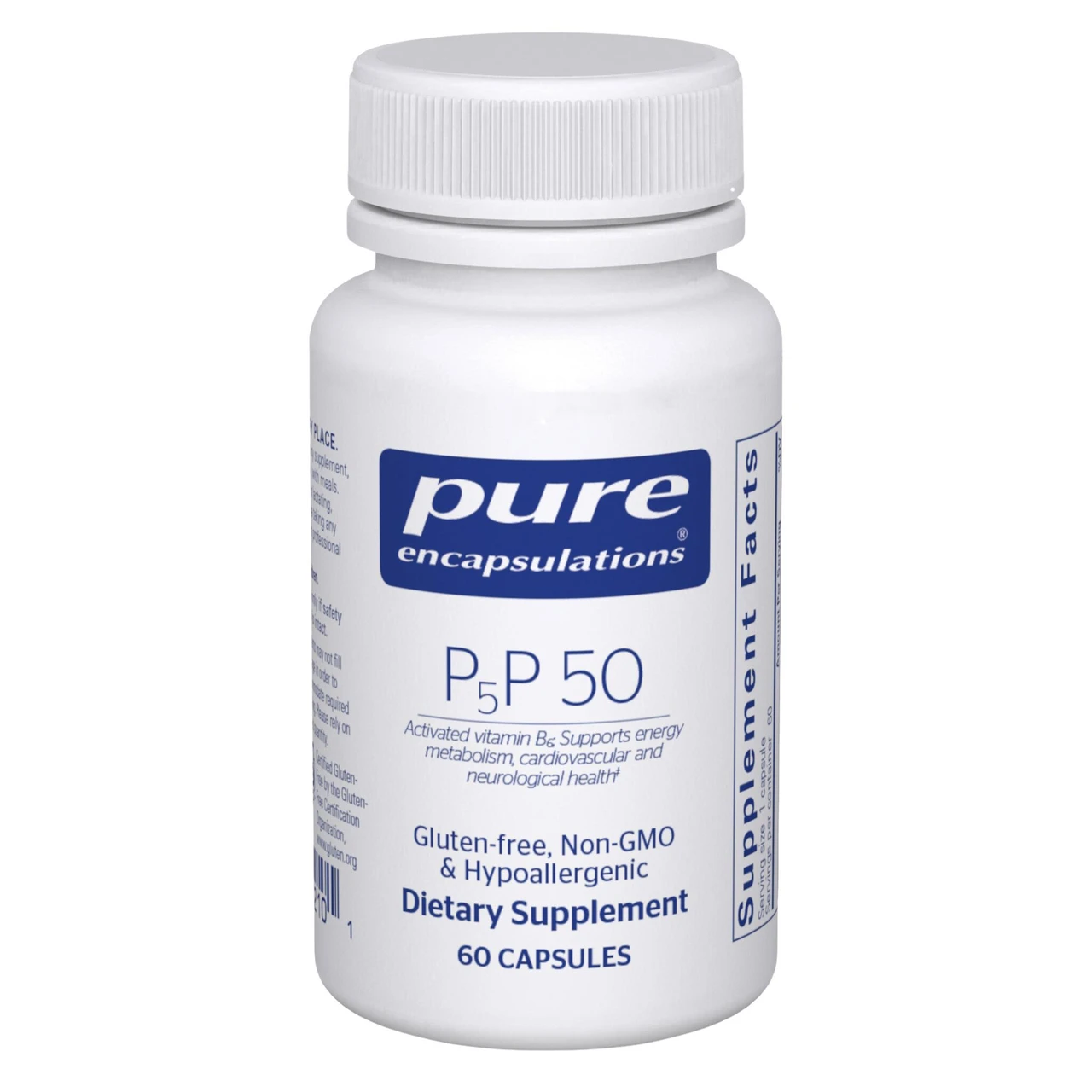 Pure Encapsulations P5P 50 60 capsule bottle