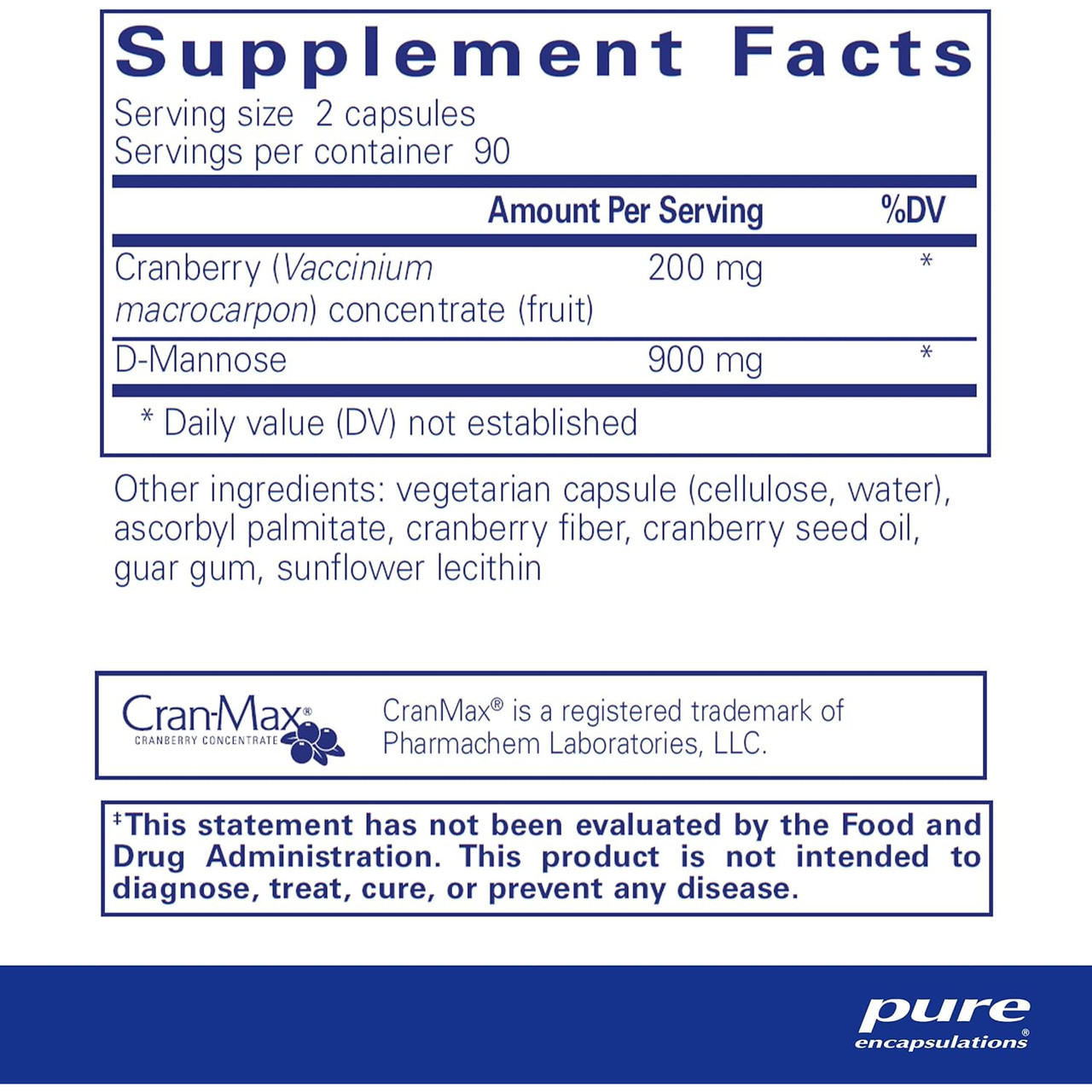 Pure Encapsulations D-Mannose