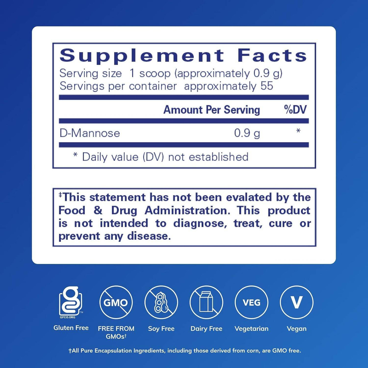 Pure Encapsulations D-Mannose Powder