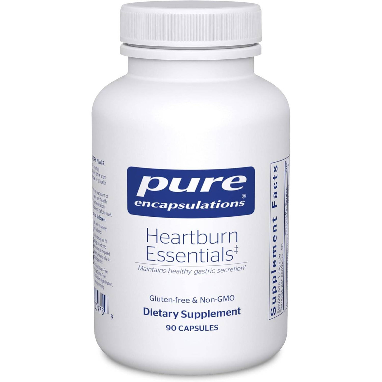 Pure Encapsulations Heartburn Essentials 90 capsule bottle