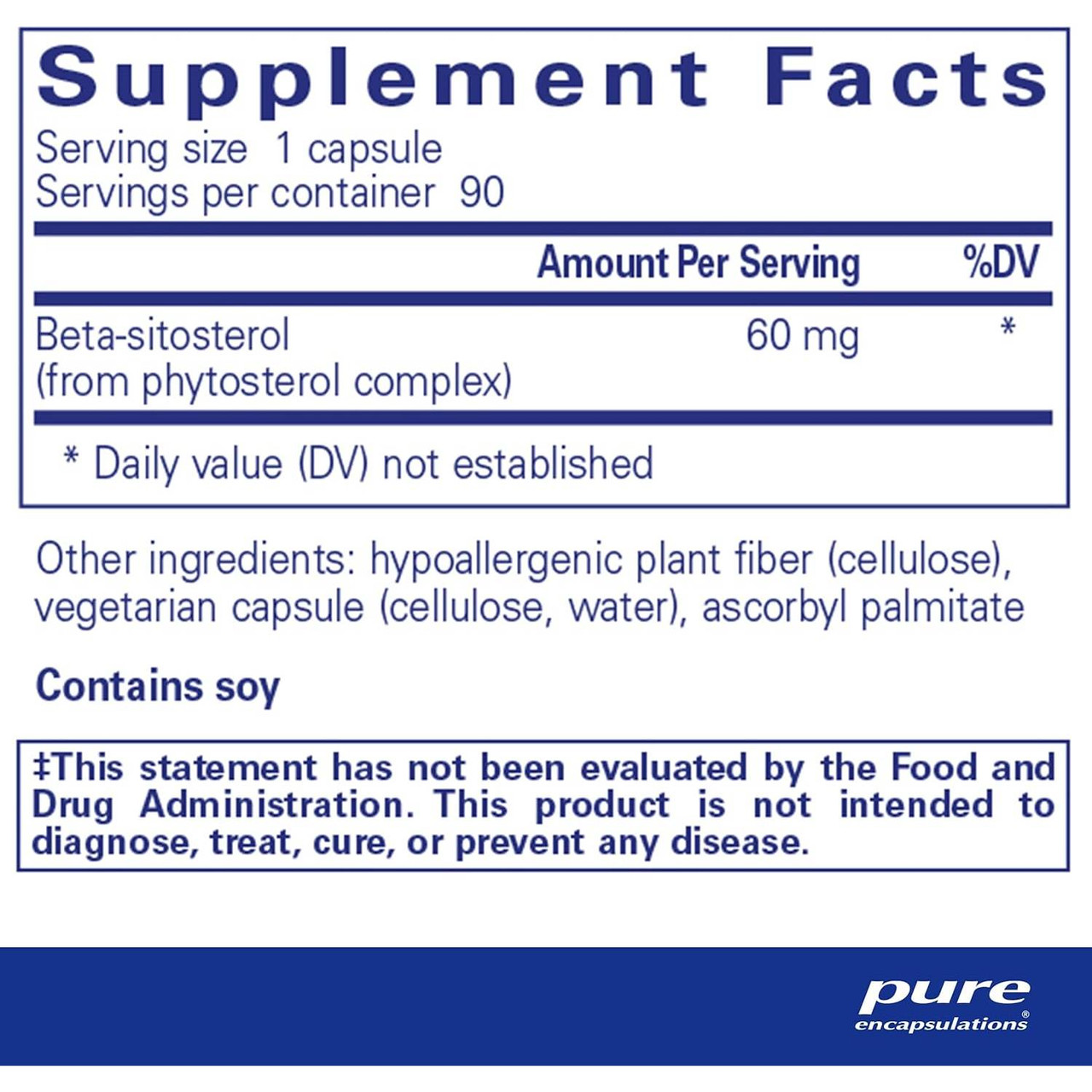 Pure Encapsulations Beta-Sitosterol