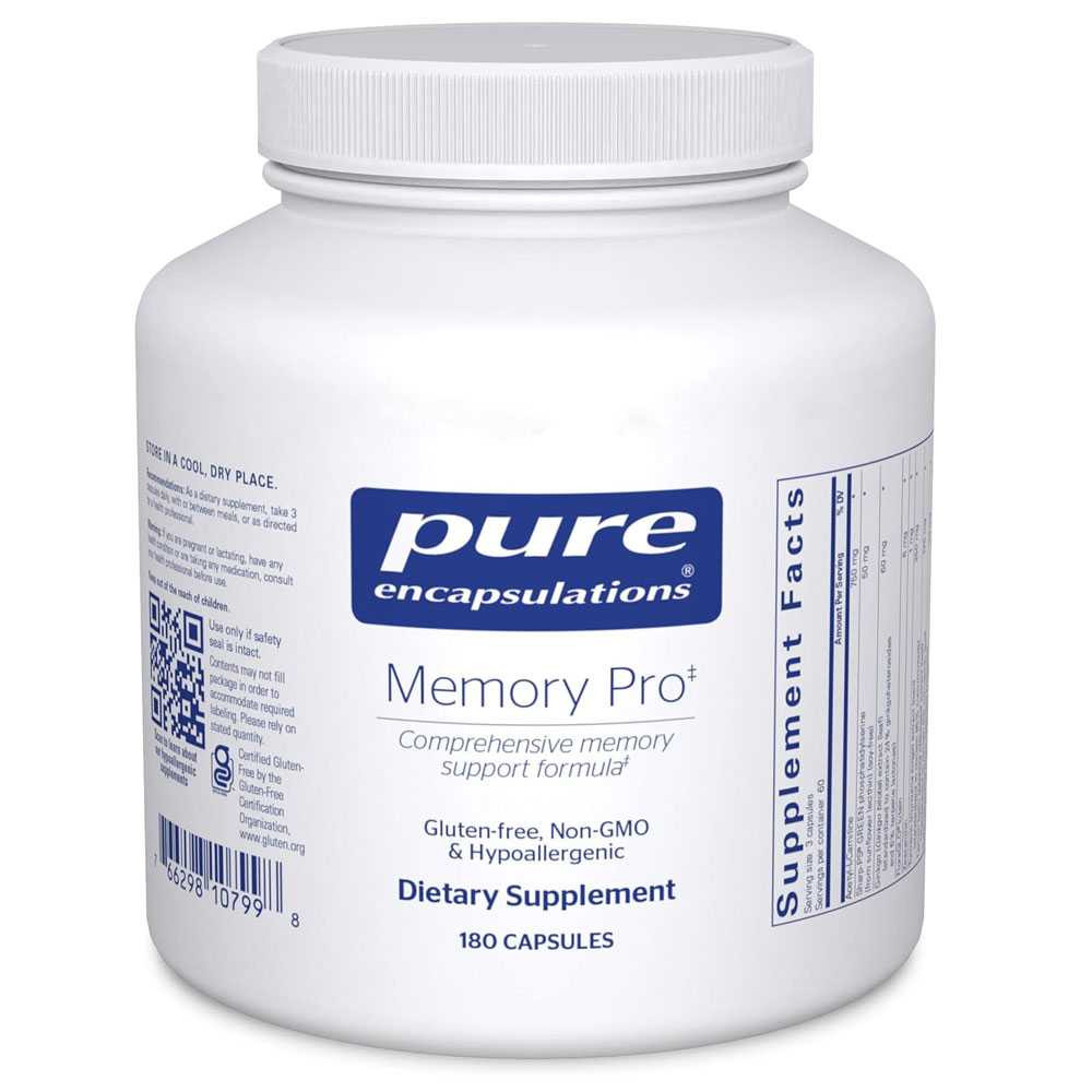 Pure Encapsulations Memory Pro 180 capsule bottle