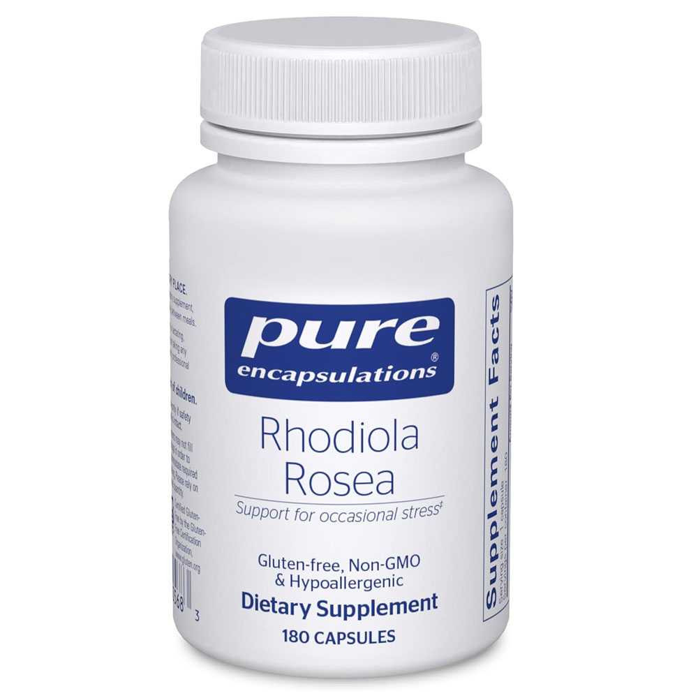 Pure Encapsulations Rhodiola Rosea 180 capsule bottle