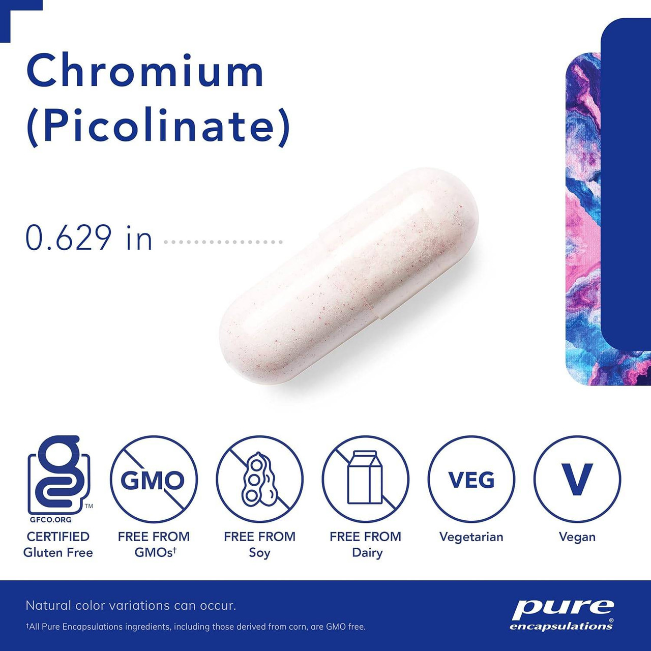 Pure Encapsulations Chromium (Picolinate) 500mcg