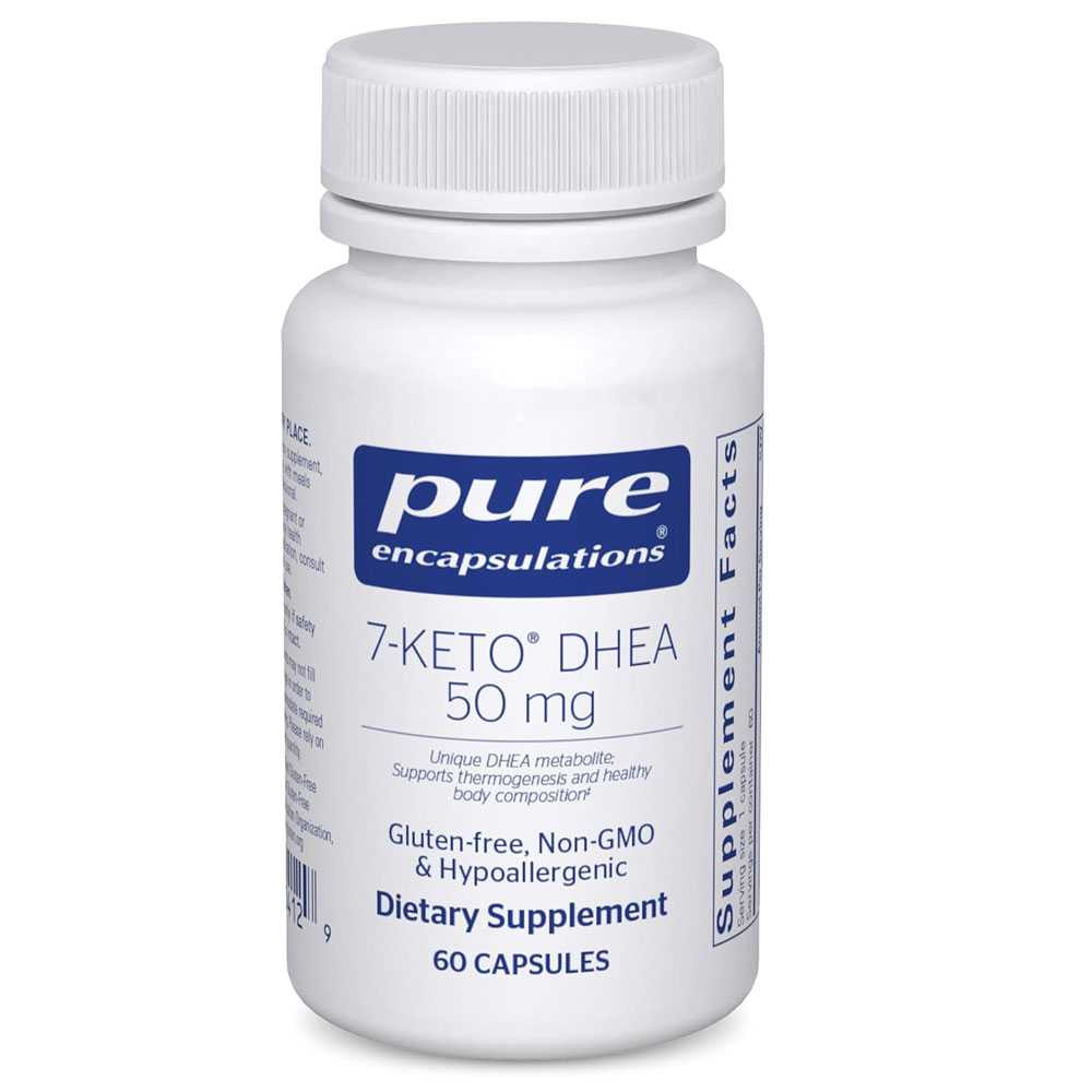 Pure Encapsulations 7-Keto DHEA 50 mg 60 capsule bottle