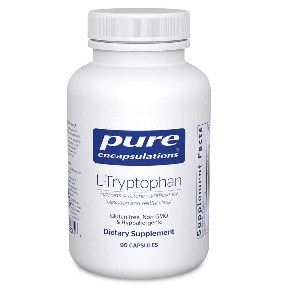 Pure Encapsulations L-Tryptophan 90 capsules bottle