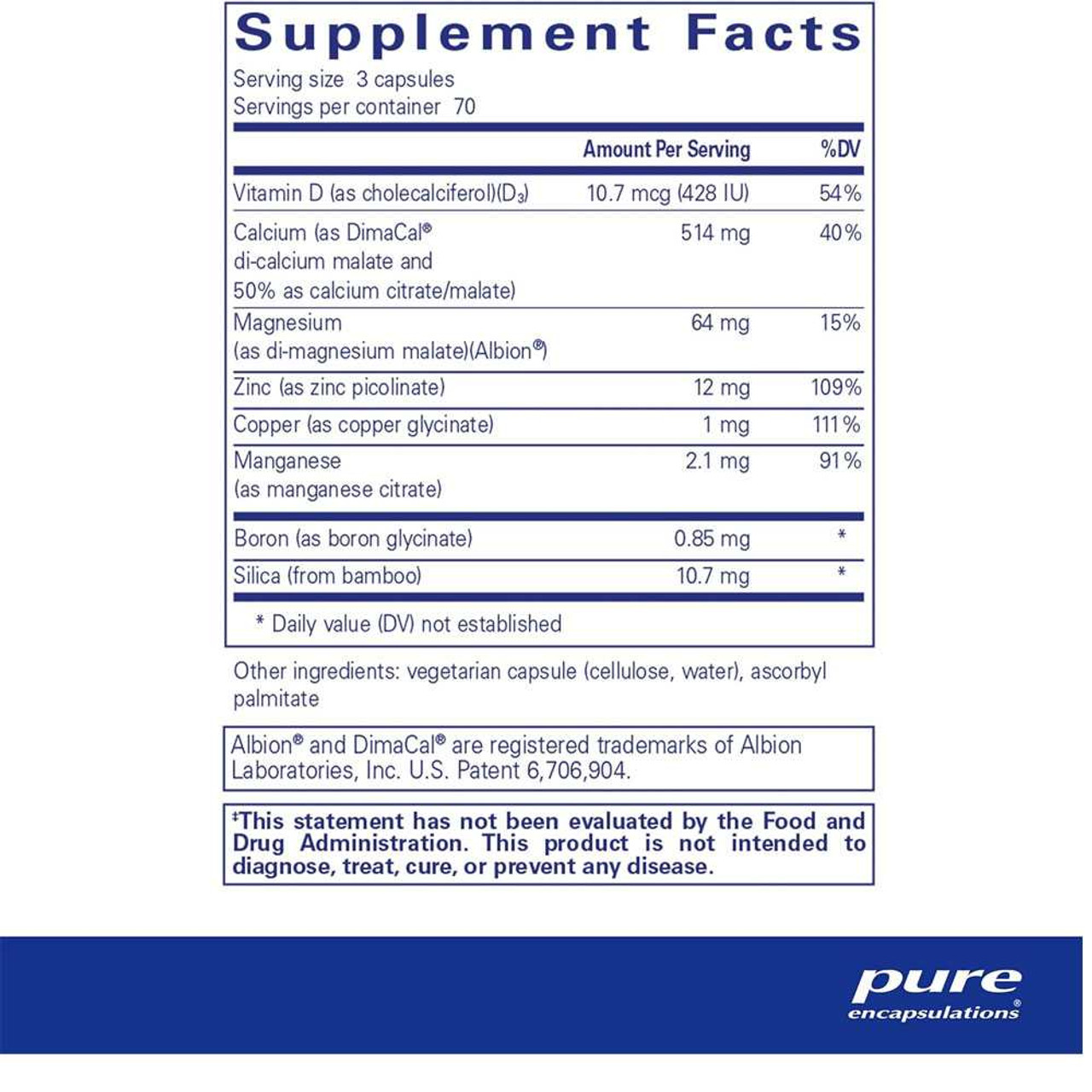 Pure Encapsulations Osteobalance PURE-OSBL BeautifiedYou.com