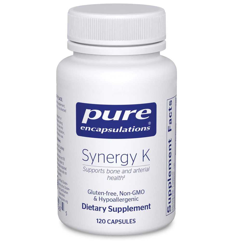 Pure Encapsulations Synergy K 120 capsule bottle