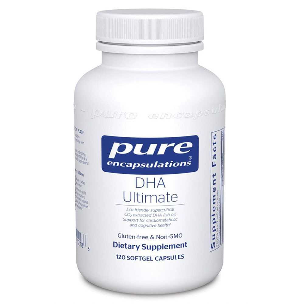 Pure Encapsulations DHA Ultimate 120 softgel bottle