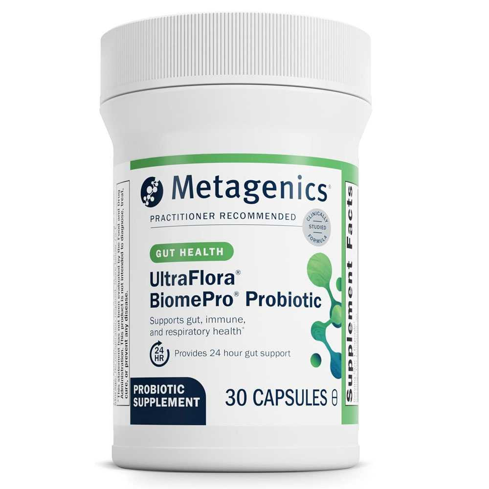 Metagenics UltraFlora BiomePro Probiotic - 30 Capsules MTGN54978 BeautifiedYou.com