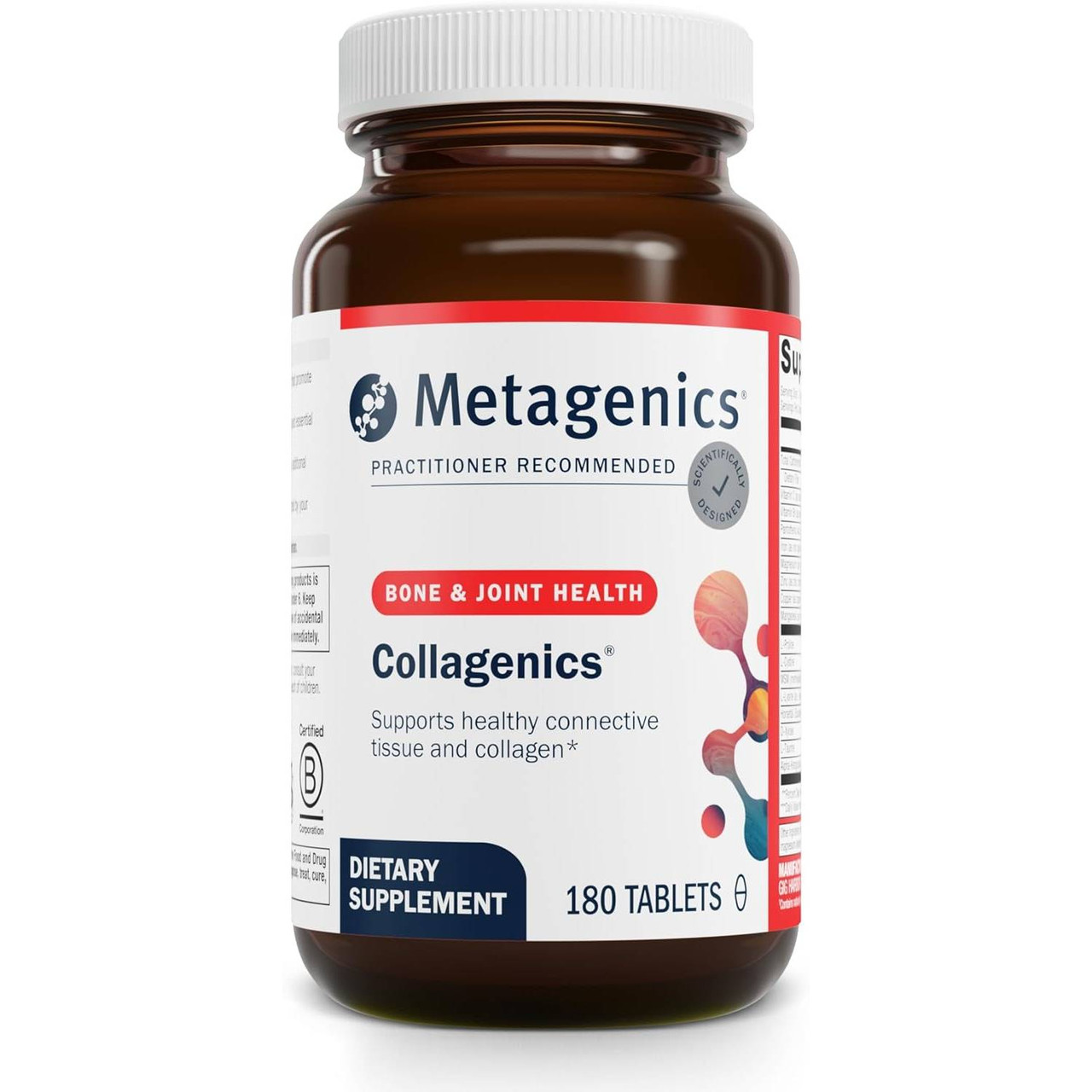 Metagenics Collagenics 180 tablet bottle