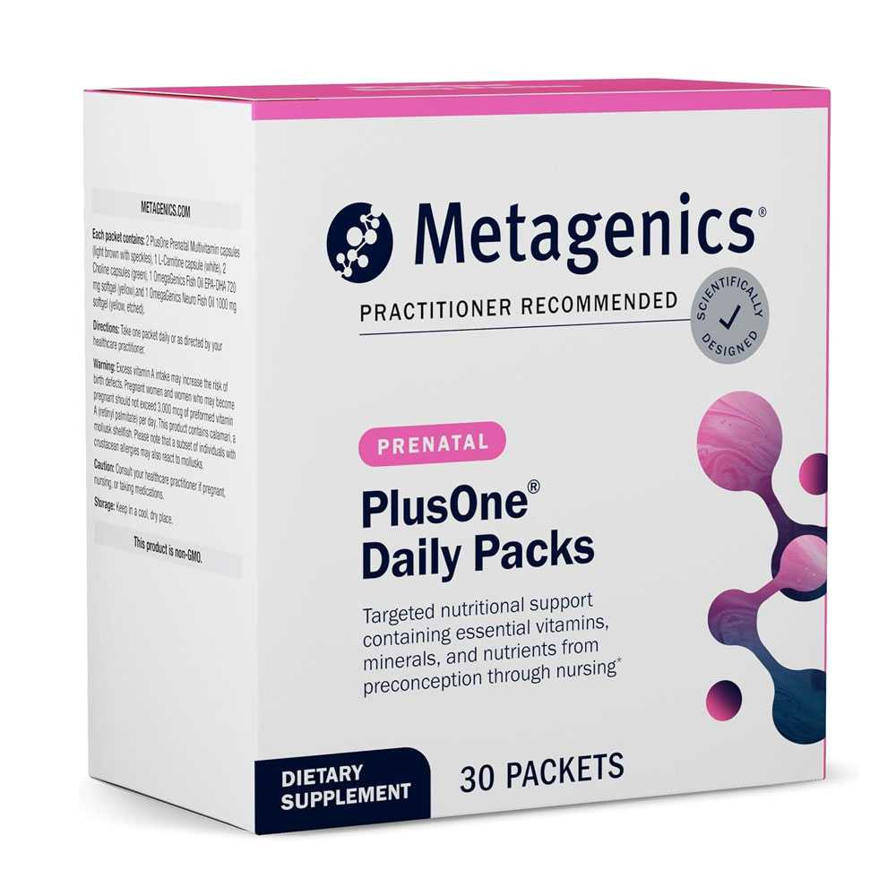 Metagenics PlusOne Daily Prenatal Packs - 30 Packets MTGN53346 BeautifiedYou.com