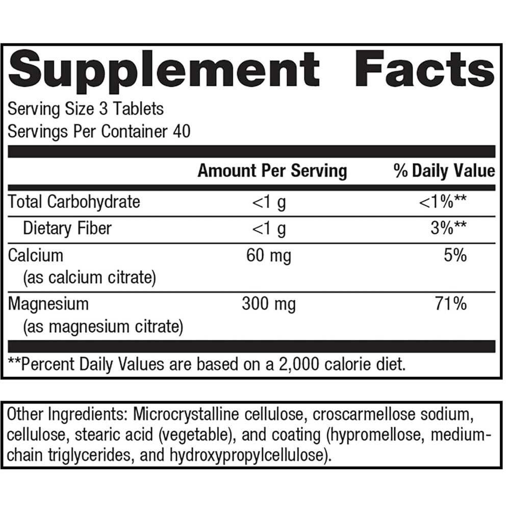 Metagenics Magnesium Citrate - 120 Tablets MTGN23001 BeautifiedYou.com