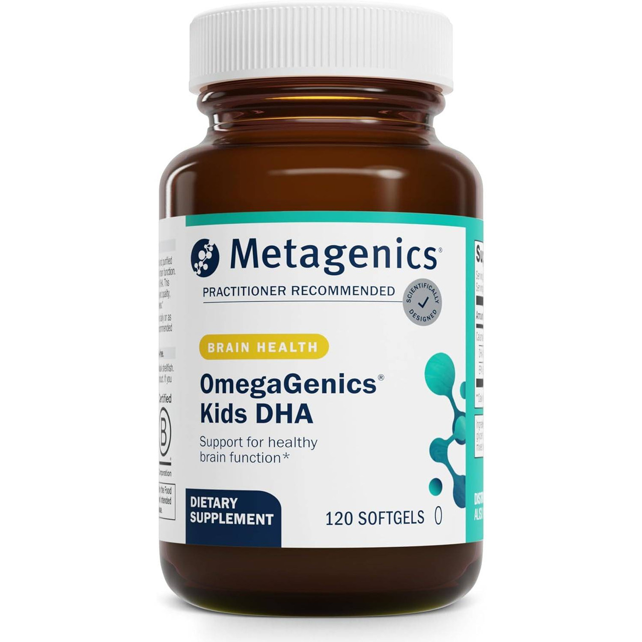 Metagenics OmegaGenics Kids DHA 120 softgel bottle