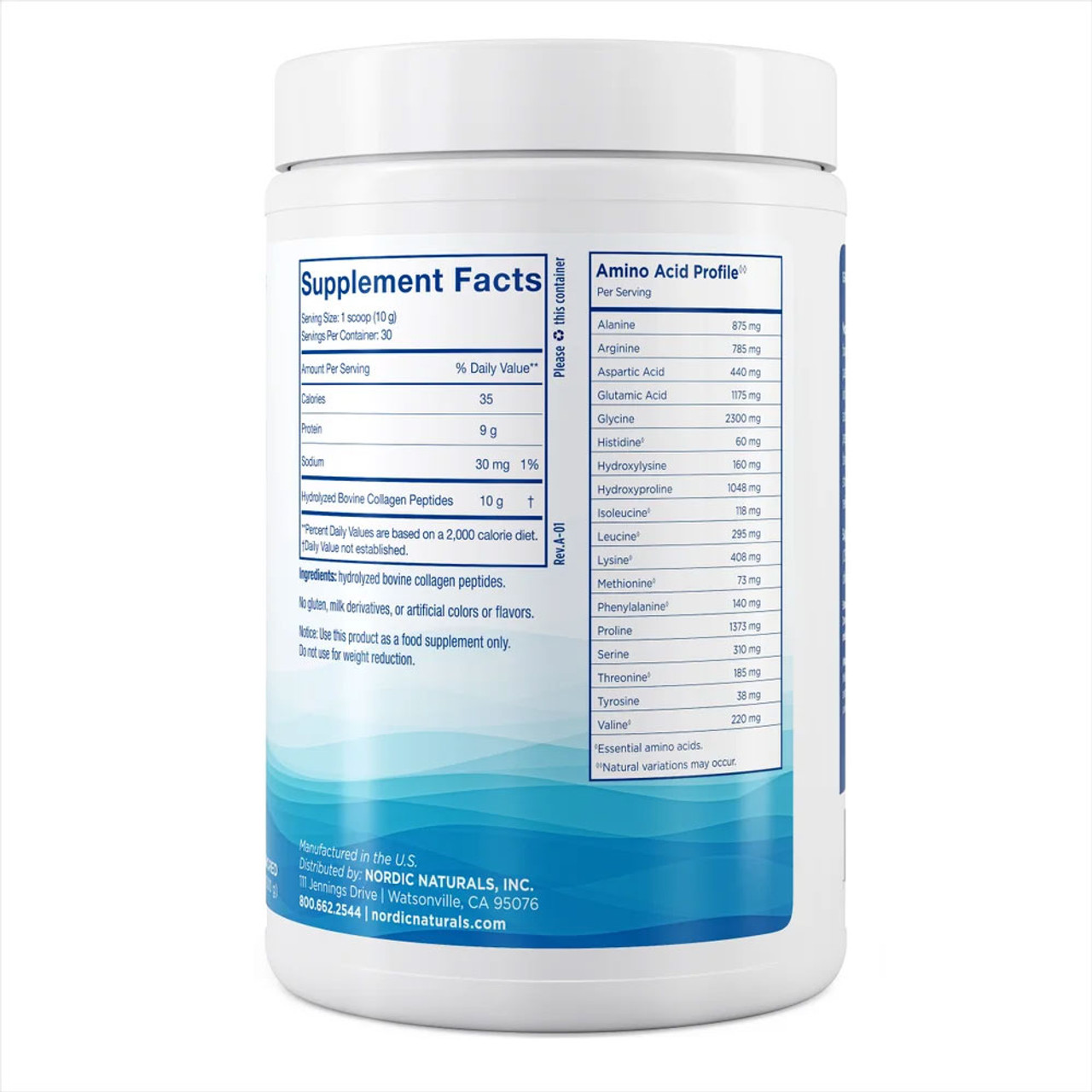 Nordic Naturals Nordic Beauty Collagen Peptides - 10.6 Ounces